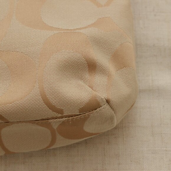 COACH Demi Crossbody Bag Signature Khaki Coral Excellent Condition - Picture 7 of 7